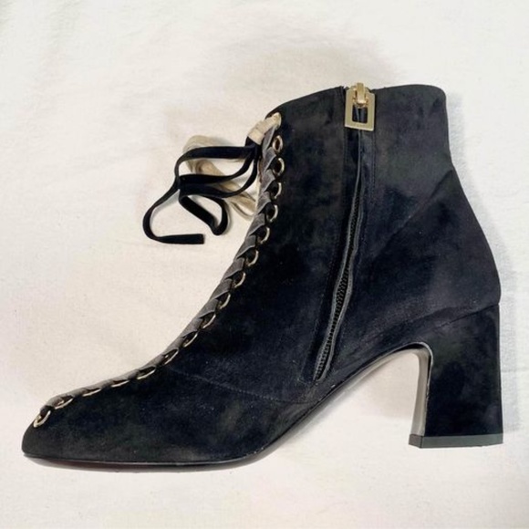 Roger Vivier Black Suede Boots - Picture 4 of 7